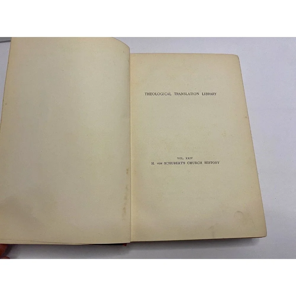 Theological Translation Library Outline Of Church History 1907 Hans Von Schubert